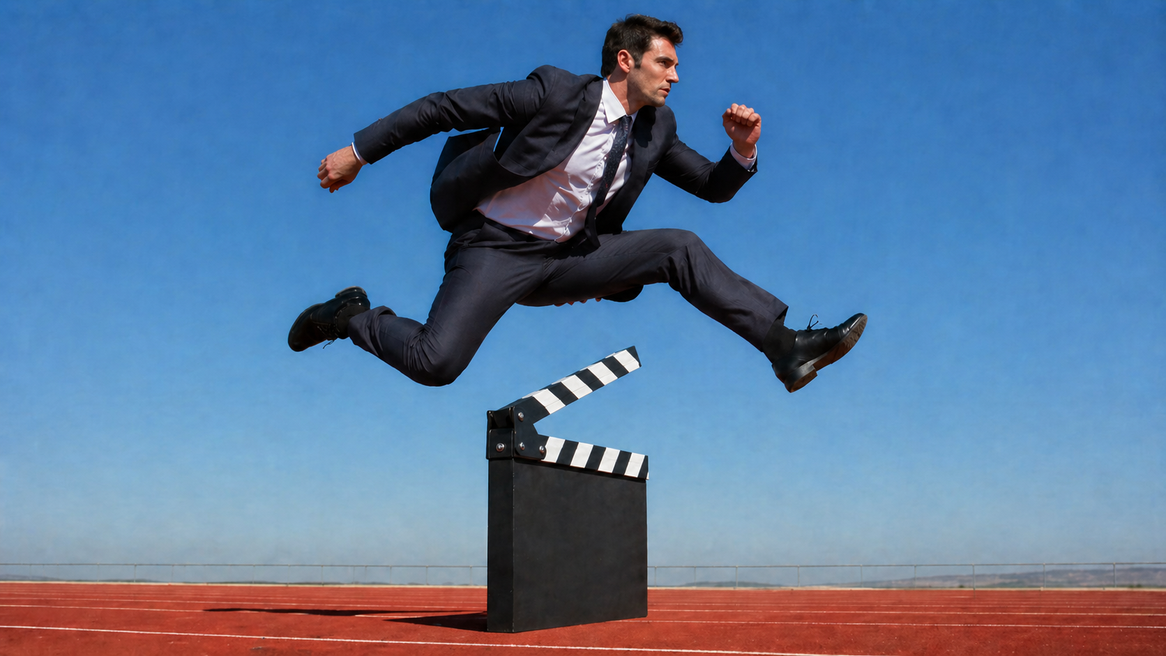 Abstract media rights and permissions desk image